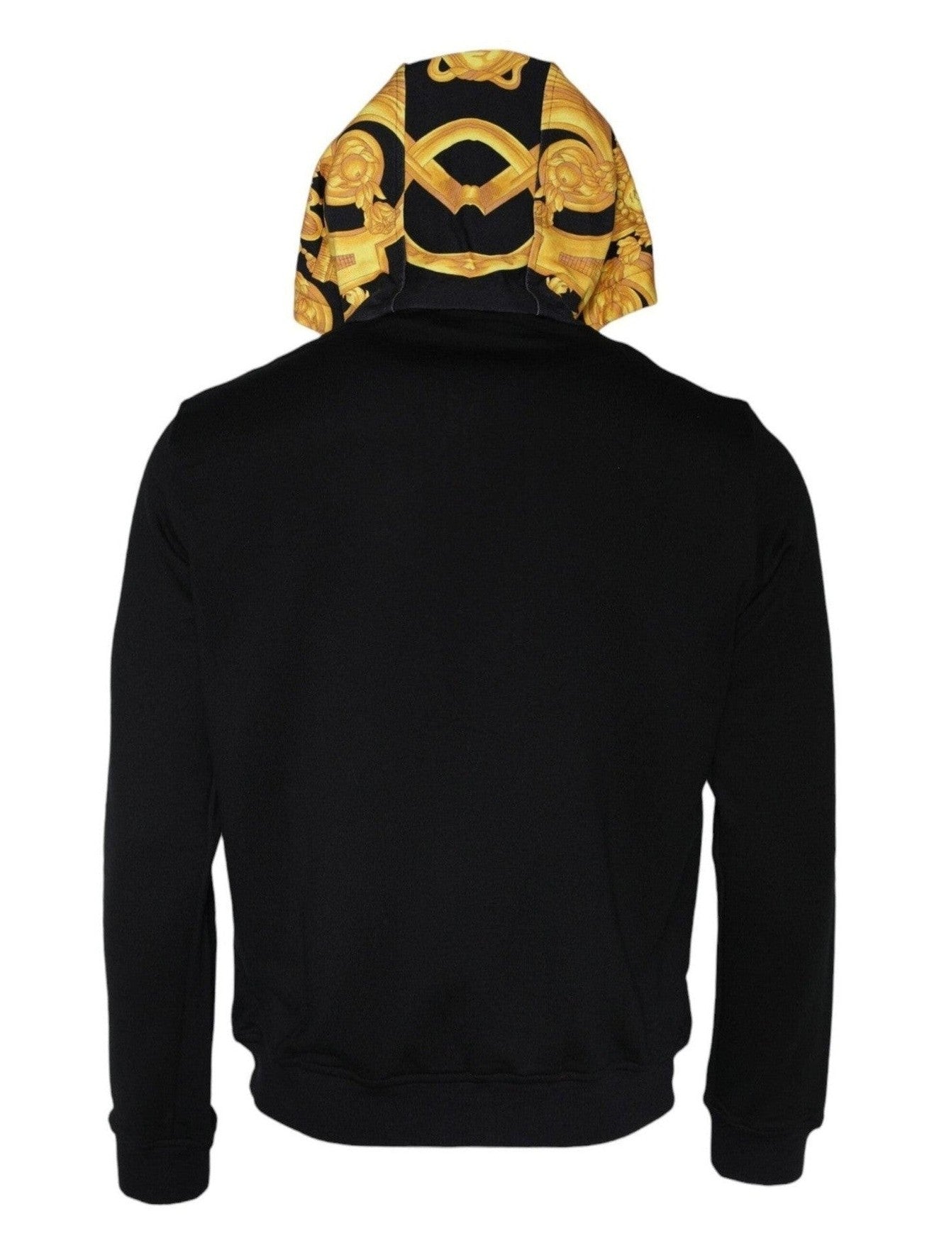 Versace Black Medusa Print Cotton Full Zip HoodieSweatshirt Sweater mens luxury fashion - Mens Edit
