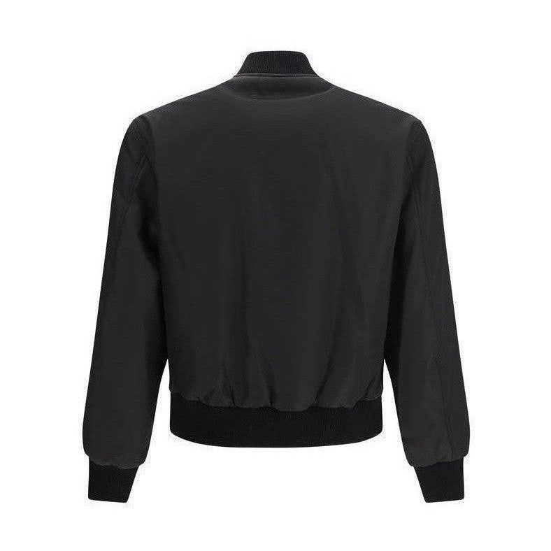 Versace Black Polyamide Bomber mens luxury fashion - Mens Edit