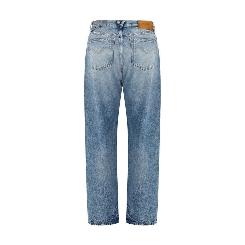 Versace Blue Cotton Jeans Denim mens luxury fashion - Mens Edit