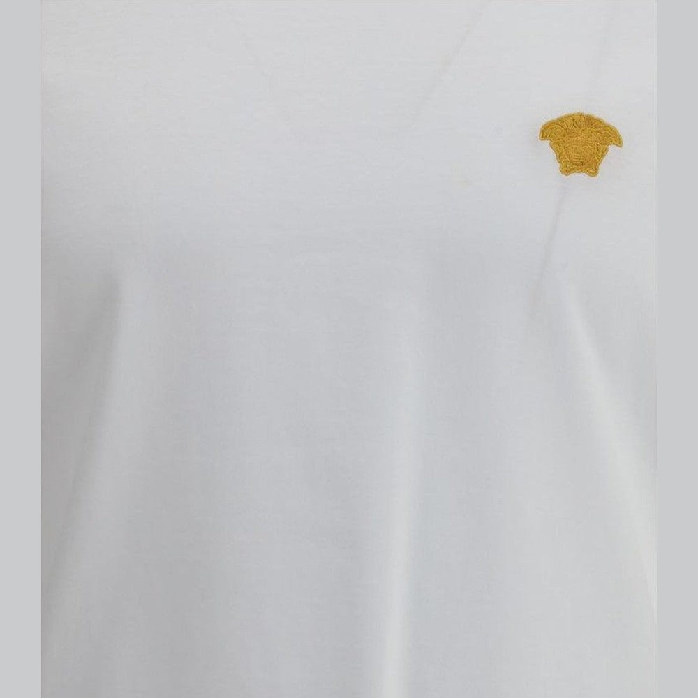 Versace White Cotton T-Shirt mens luxury fashion - Mens Edit